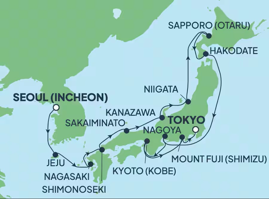 Norwegian Spirit Itinerary Cruise Excursions Oct 19 - Nov 02 2025