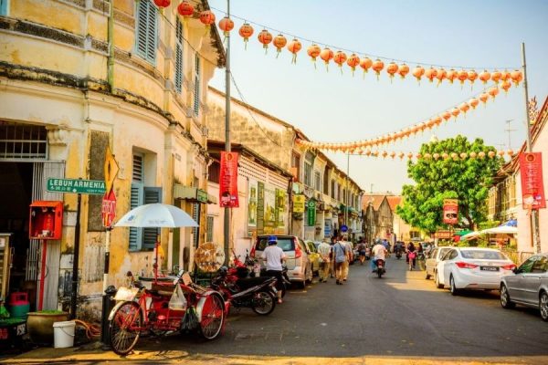Chinatown Trishaw Ride- Penang shore excursions
