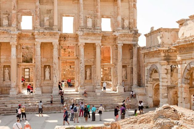 Ancient Library from Izmir cruise port