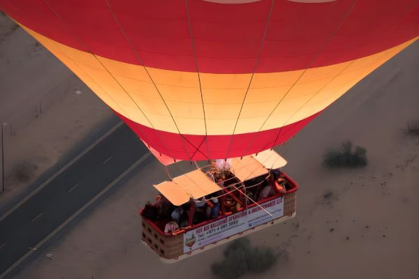 Iconic Dubai Skyline from the Air