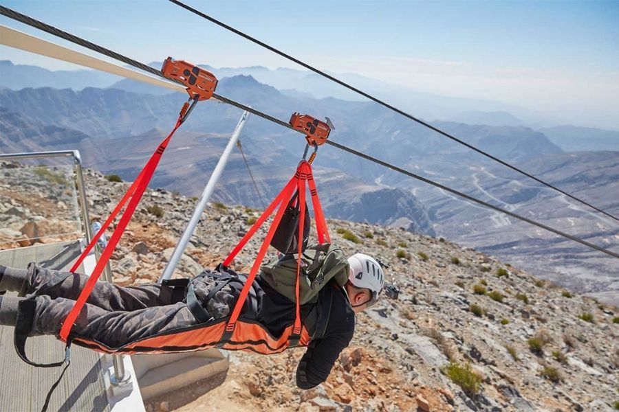 Jebel Jais Zipline Adventure Ras Al Khaimah port
