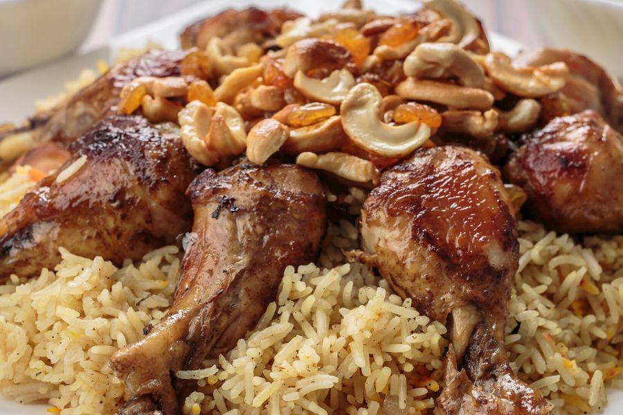 Local rice dish Sir Bani Yas Island shore excursions