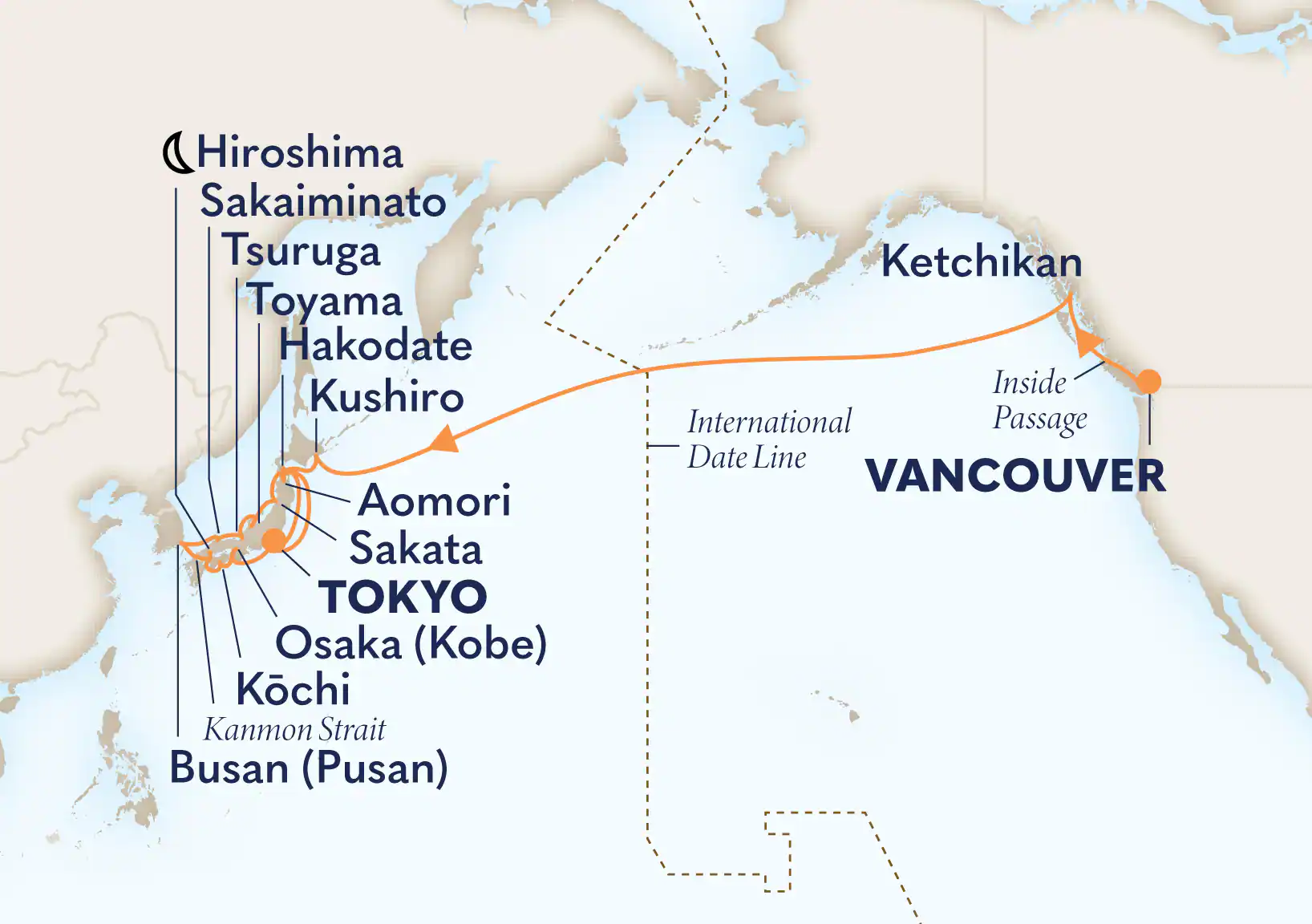 HAL Westerdam shore excursions - Itinerary Sep 13 2026