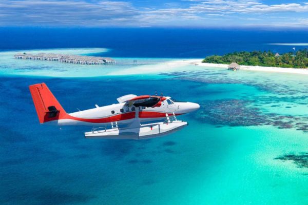 Maldives seaplane tour flight