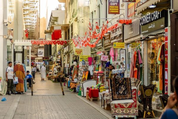 Manama Souq market in Bahrain