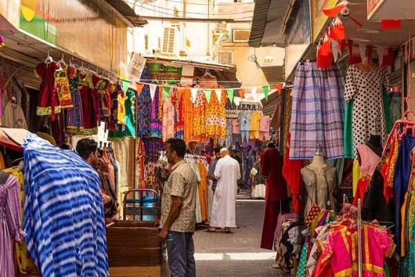 Manama Souq market scene on Bahrain city tour