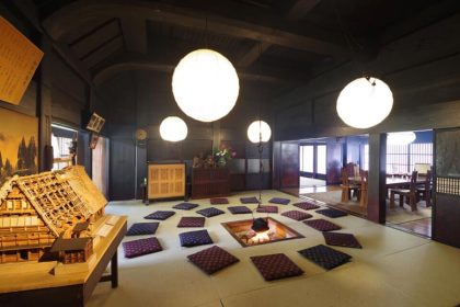 Ainokura gassho-zukuri farmhouse interior