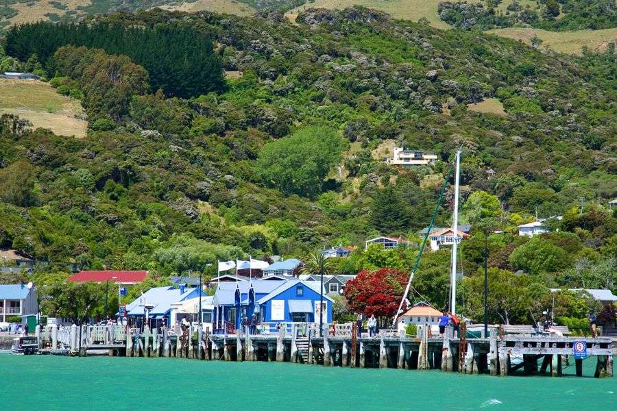 Akaroa Harbour views from Akaroa Cruise Port Akaroa Harbour views from Akaroa Cruise Port