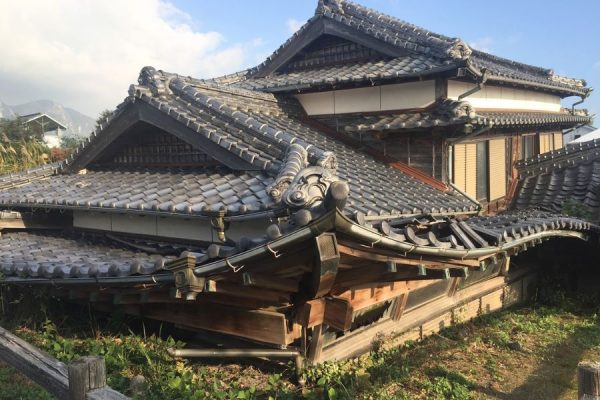 Buried houses of Mt. Unzen eruption