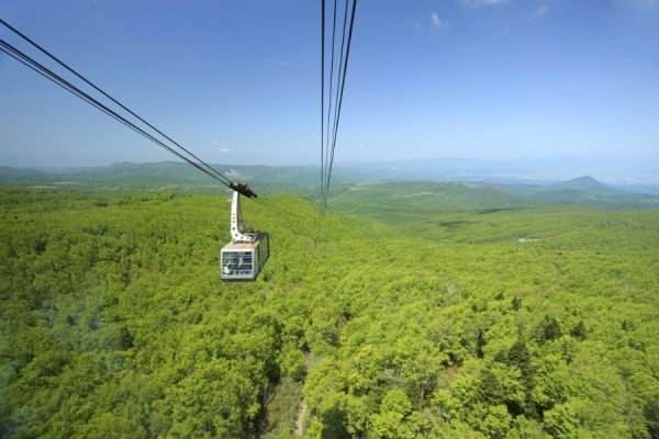 Hakkoda Ropeway over alpine landscape
