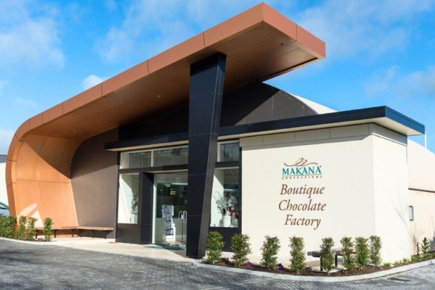 Makana Chocolate Factory building in the Bay of Islands
