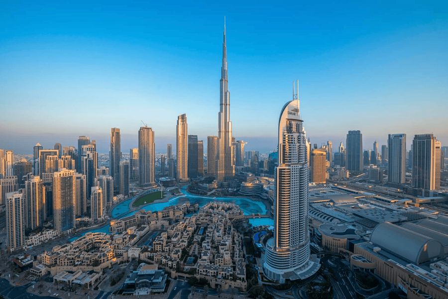 Dubai shore excursions featuring Burj Khalifa skyline