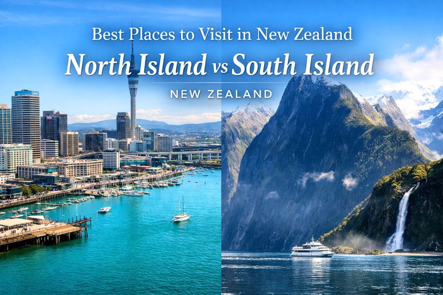 Best Places to Visit in New Zealand - North Island vs South Island Travel Guide