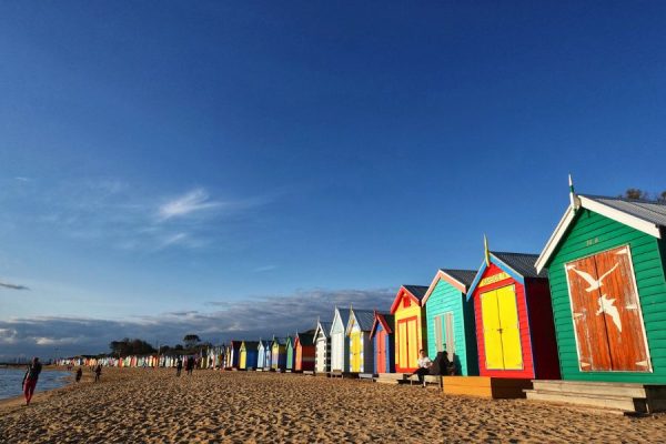 Brighton Beach Bathing Boxes Melbourne