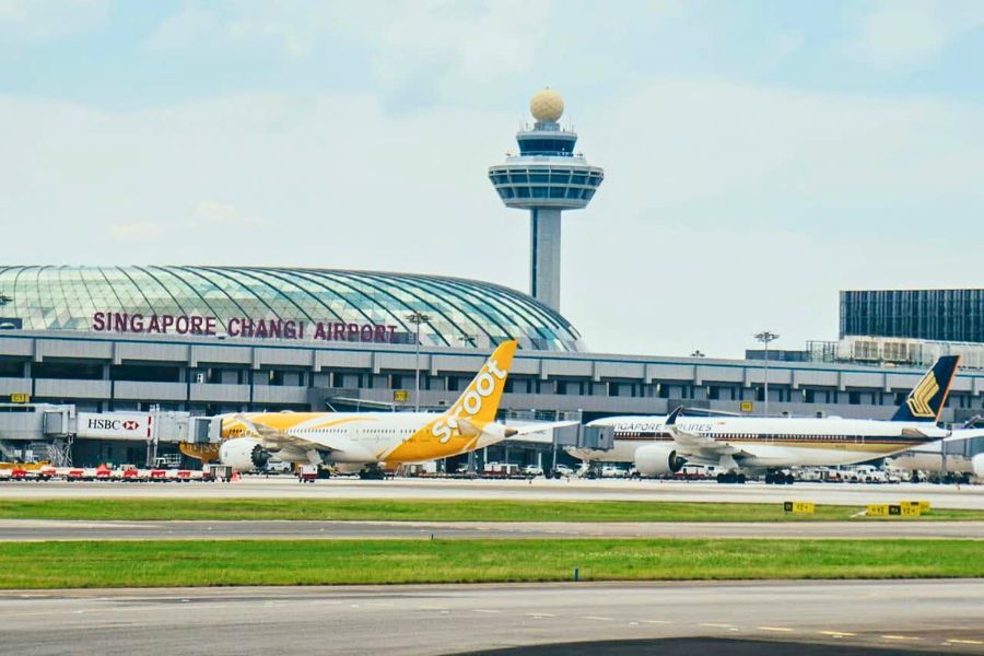 Changi Airport in Singapore