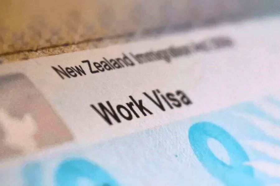 New Zealand work visa document for international workers