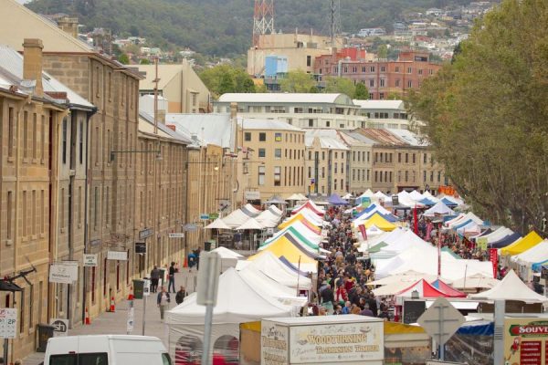 Salamanca Place on Hobart Shore Excursions