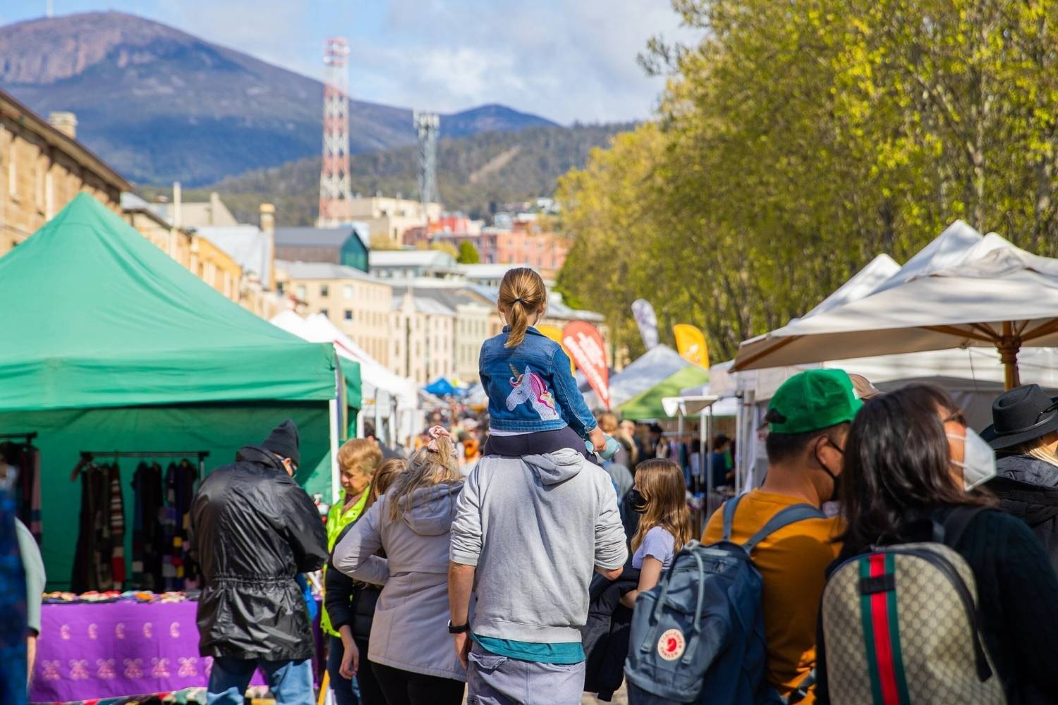 Shopping at Salamanca Market