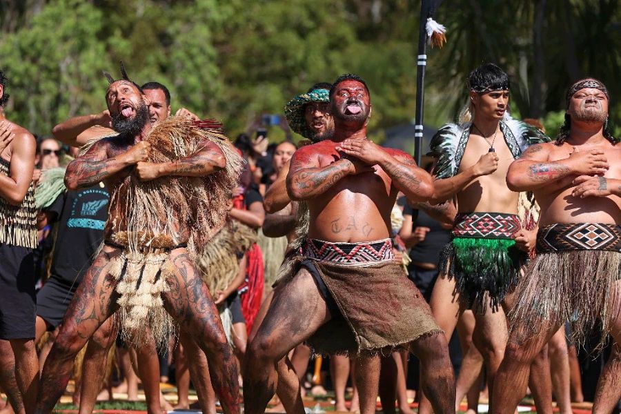 Haka performance in Māori culture New Zealand