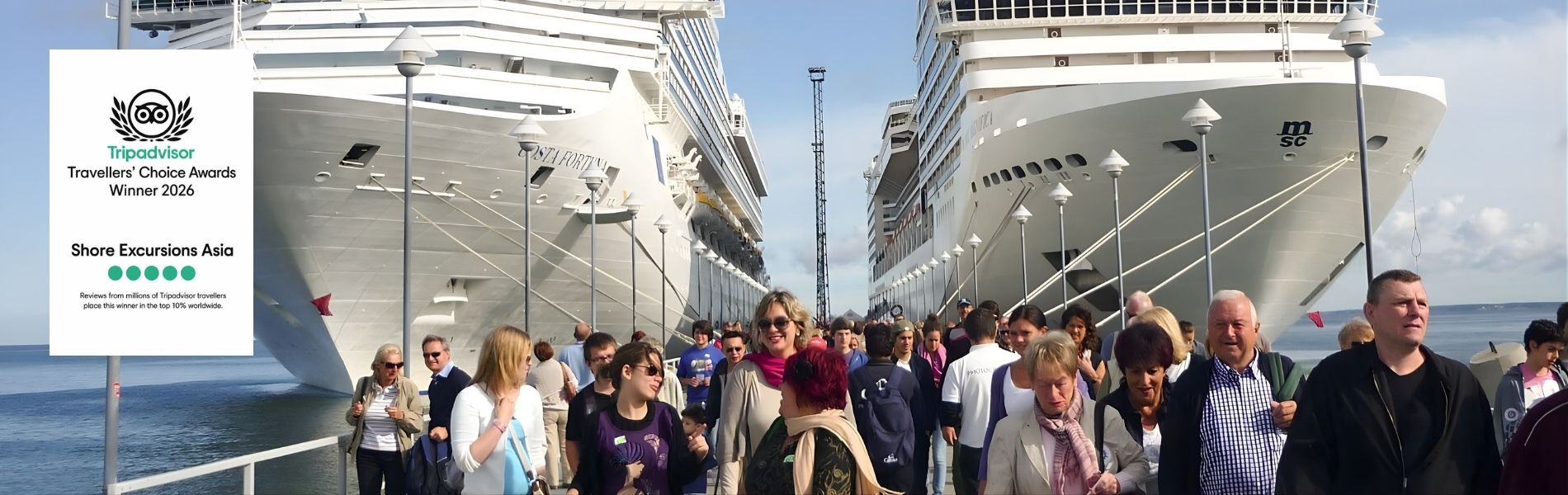 Shore Excursions Asia - City Tours & Day Activities for Cruise Ship Passengers