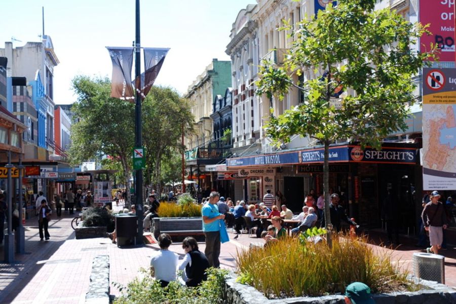 Cuba Street in central Wellington