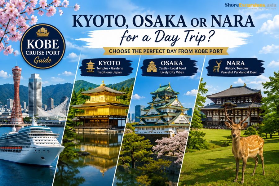 Kobe Cruise Port Guide - Kyoto, Osaka or Nara for a Day Trip