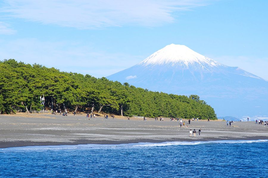 Miho no Matsubara coastline near Shimizu Port Miho no Matsubara coastline near Shimizu Port