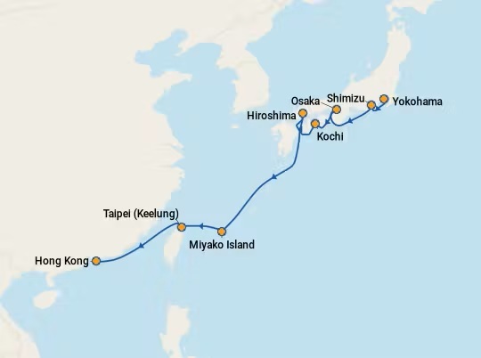 NCL Jade shore excursions-Itinerary Nov 30