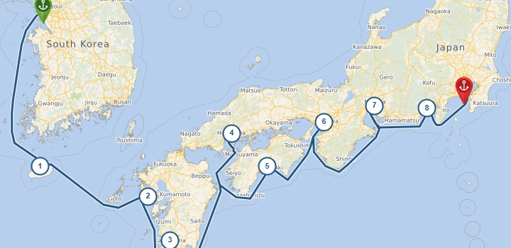 Norwegian Jade shore excursions Itinerary - Nov 12