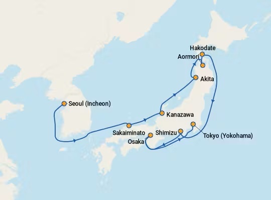 Norwegian Jade shore excursions Itinerary-Oct 18