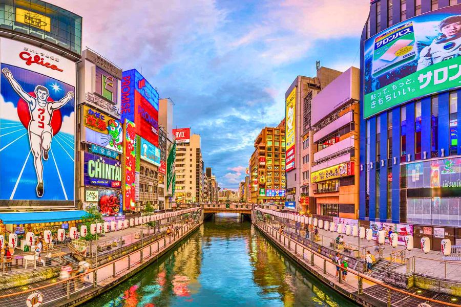Osaka from Kobe Port