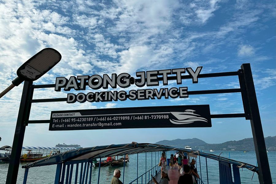 Patong Bay tender pier Phuket