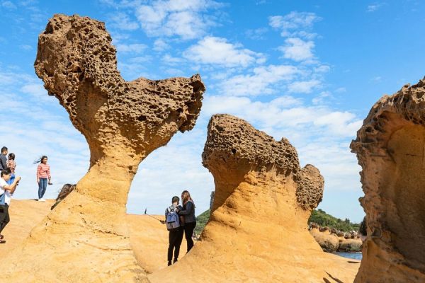Yehliu Geopark rock formations near Keelung