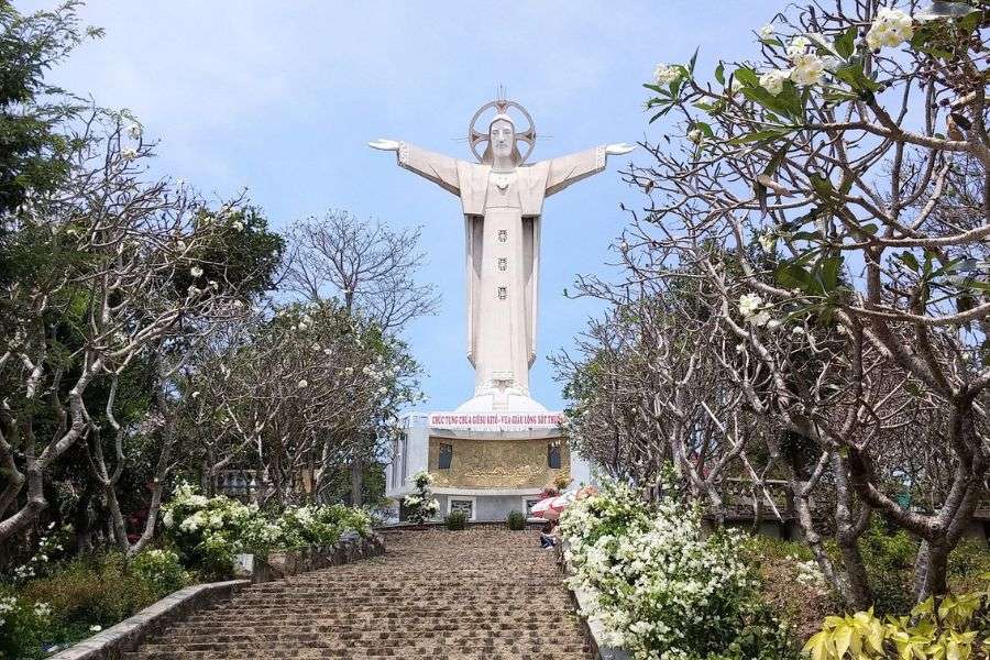 Christ the King statue overlooking Vung Tau's coastline