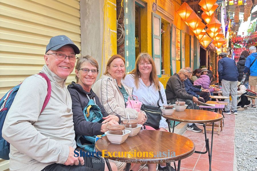 Vietnamese coffee during Vietnam shore excursions