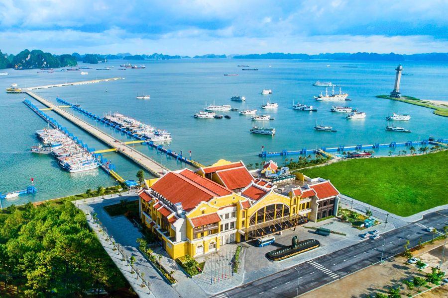 Aerial view of Halong International Cruise Port