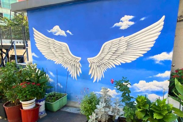 Angel Wings Mural Street