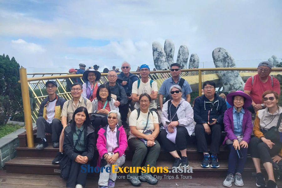 Cruise guests at Ba Na Hills, Da Nang