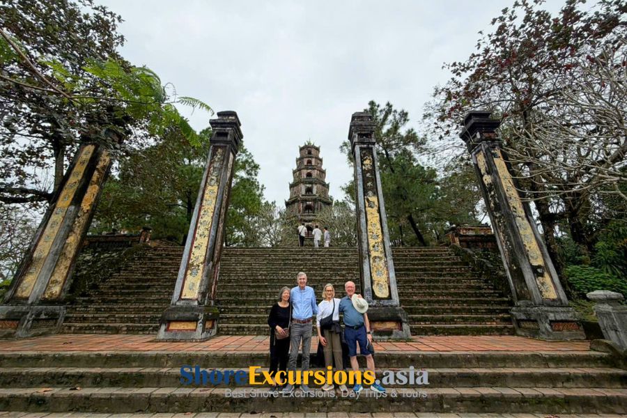 Cruise guests visiting Hue