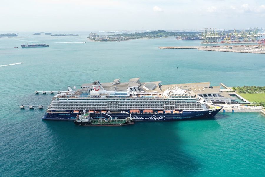 Cruise ship at Benoa Harbour