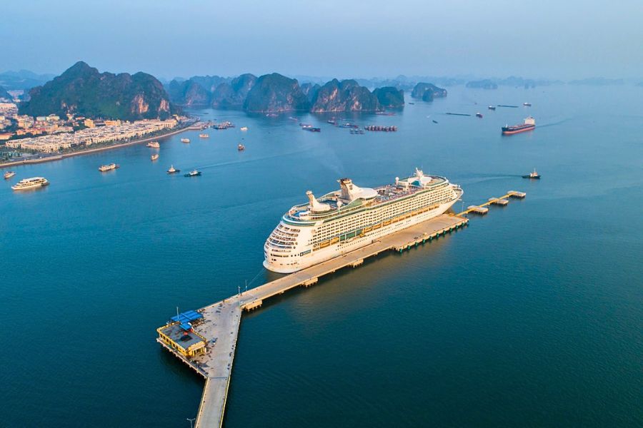 Cruise ship at Halong International Cruise Port