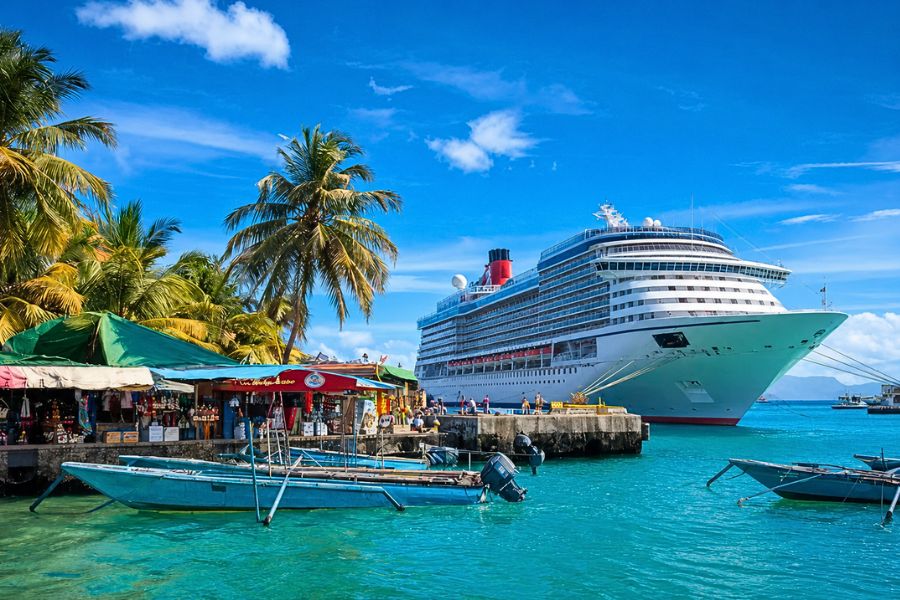 Cruise ship near Tanjung Benoa