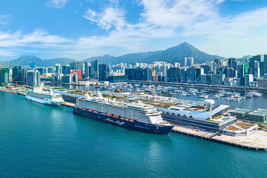Cruise terminal beside Victoria Harbour