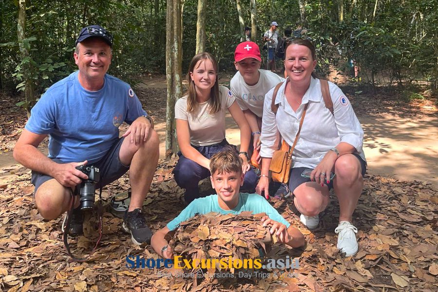 Cu Chi Tunnels visit on Phu My shore excursions