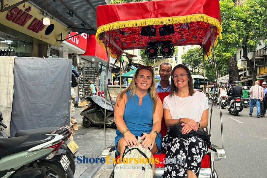 Cyclo ride through Hanoi