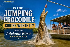 Jumping Crocodile Cruise on the Adelaide River near Darwin