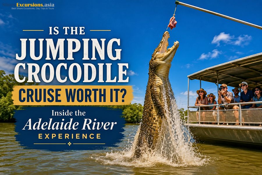 Jumping Crocodile Cruise on the Adelaide River near Darwin