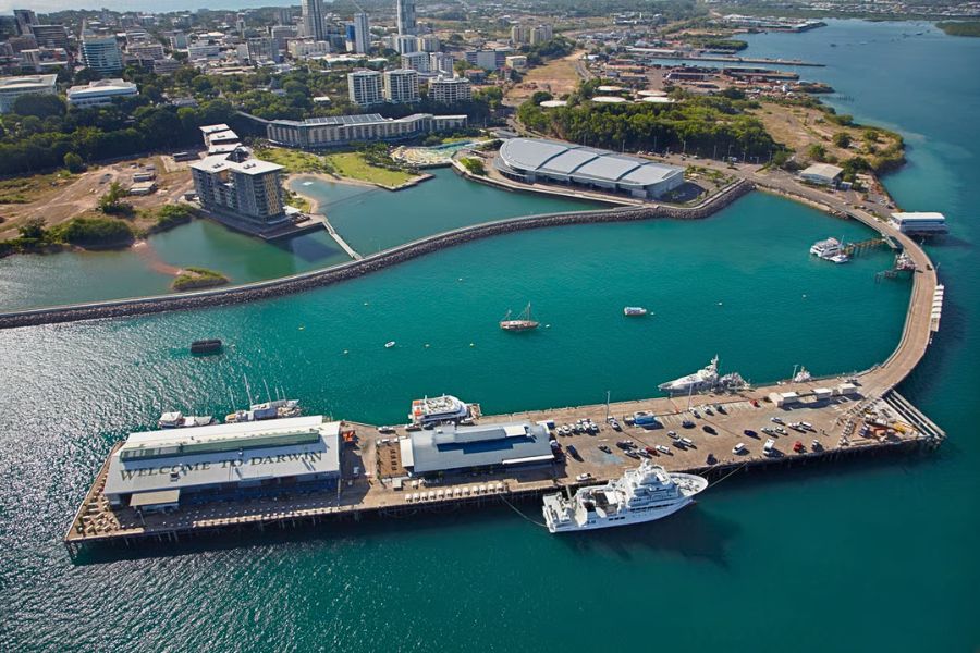 Stokes Hill Wharf beside Darwin Waterfront