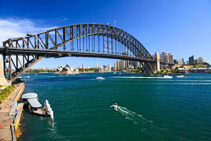 Sydney Harbour Bridge over the harbour