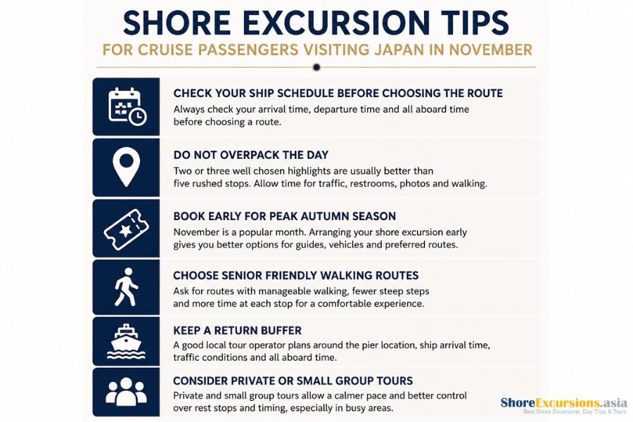 Tips for Cruise Passengers Visiting Japan in November